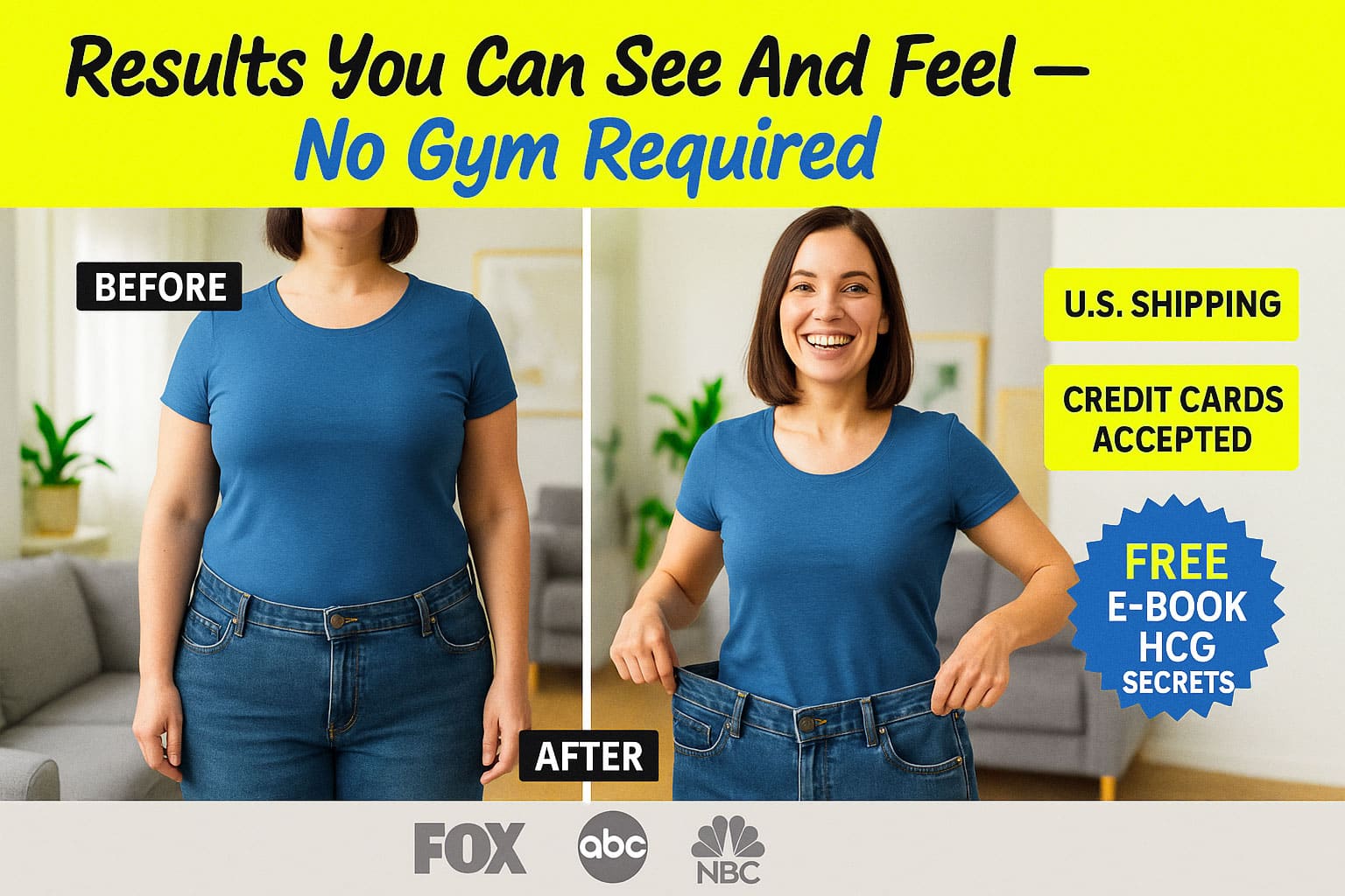 Before and after transformation of a woman who lost weight with HCG injections, highlighting visible weight loss results.